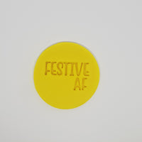 Festive AF (2) - Christmas cookie stamp fondant embosser - just-little-luxuries