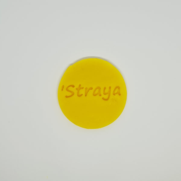 Straya! - Australia Day cookie stamp fondant embosser - just-little-luxuries