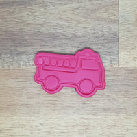 Fire Truck Cookie cutter and embosser - just-little-luxuries