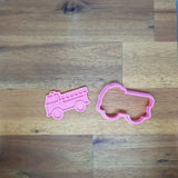 Fire Truck Cookie cutter and embosser - just-little-luxuries