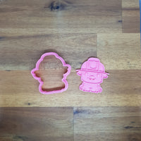 Firefighter Dog Cookie cutter and embosser - just-little-luxuries