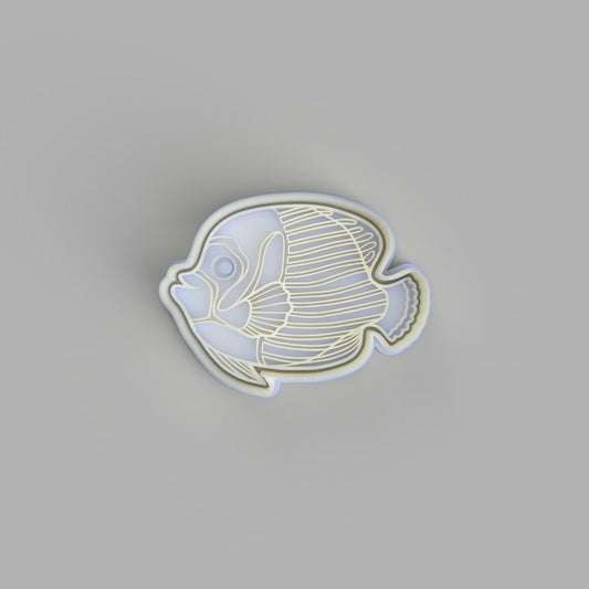 Emperor Angelfish Cookie Cutter and Embosser. - just-little-luxuries