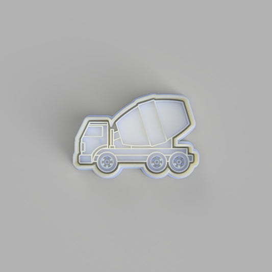 Cement Truck Cookie Cutter and Embosser - just-little-luxuries