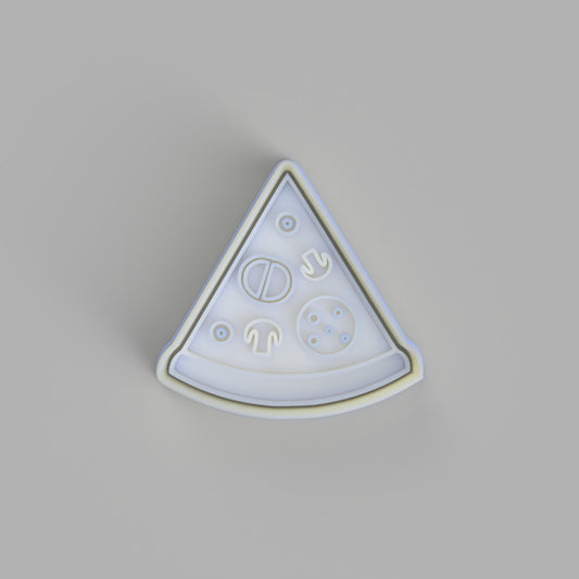 Pizza Slice Cookie Cutter and Embosser. - just-little-luxuries