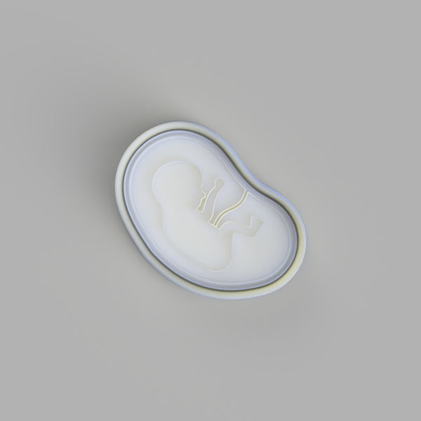 Baby in womb Cookie Cutter and Embosser - just-little-luxuries
