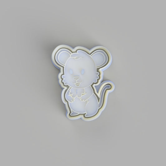 Mouse (5) Cookie Cutter and Embosser. - just-little-luxuries