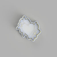 Heart with Roses - Tattoo Style Cookie Cutter and Embosser - just-little-luxuries