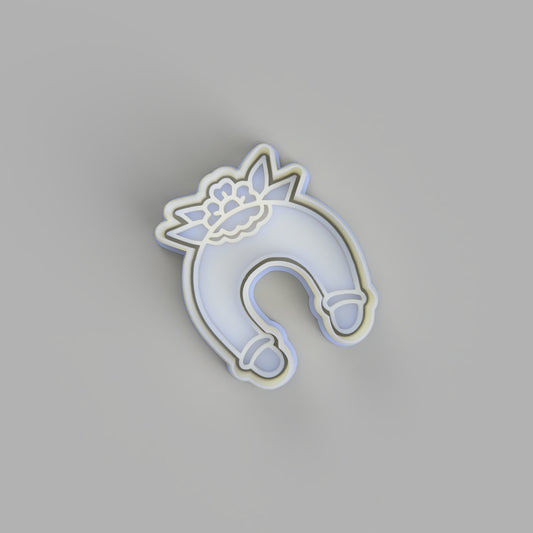 Horse Shoe - Tattoo Style Cookie Cutter and Embosser - just-little-luxuries