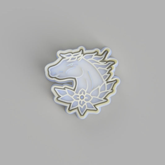 Horse - Tattoo Style Cookie Cutter and Embosser - just-little-luxuries