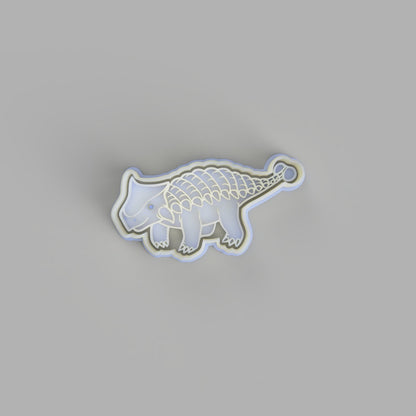 Ankylosaurus - Dinosaur Cookie Cutter and Embosser. - just-little-luxuries