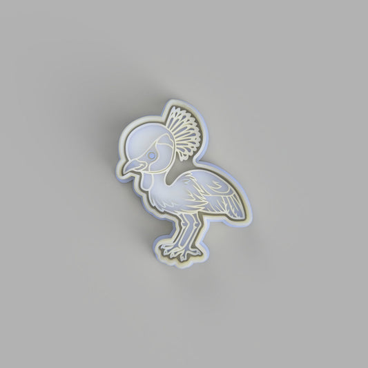 Grey Crowned Craine Cookie Cutter and Embosser. - just-little-luxuries