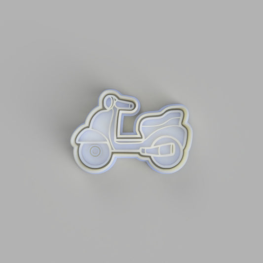 Moped (2) Cookie Cutter and Embosser. - just-little-luxuries