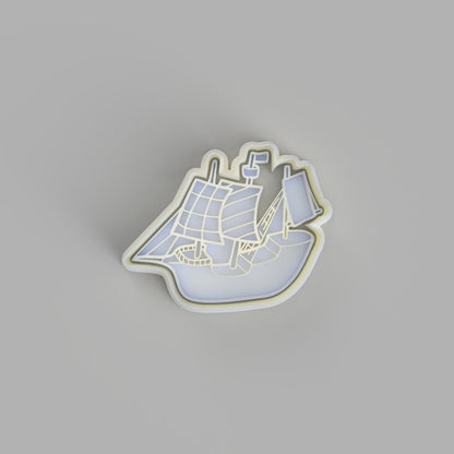 Sailing Ship/ Pirate ship Cookie Cutter and Embosser. - just-little-luxuries