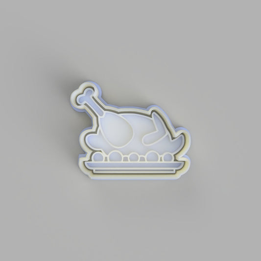 Roast Chicken and Veggies Cookie Cutter and Embosser. - just-little-luxuries