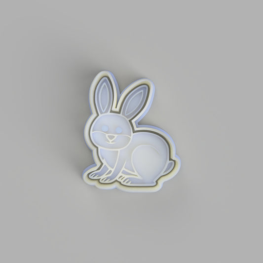 Woodland Rabbit Cookie Cutter and Embosser. - just-little-luxuries