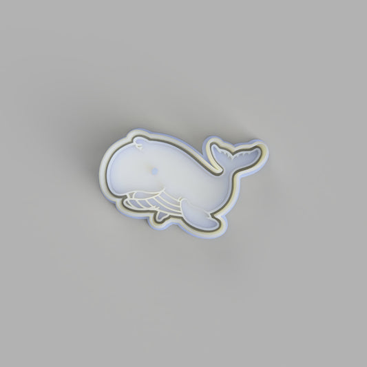 Whale. Orca Cookie Cutter and Embosser. - just-little-luxuries