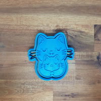 Cat Hug Cookie Cutter and Embosser. - just-little-luxuries