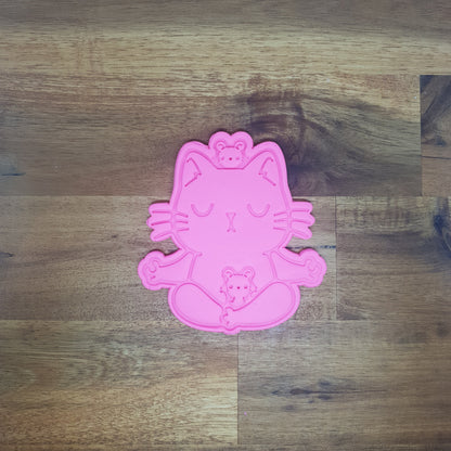 Yoga Cat Cookie Cutter and Embosser. - just-little-luxuries