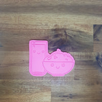 Cereal & Milk - Kawaii Food Cookie Cutter and Embosser. - just-little-luxuries