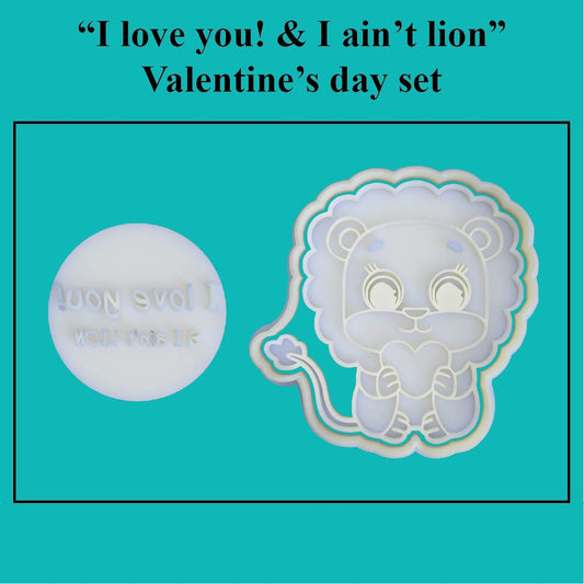 "I love you! & I ain't lion" Valentine's Day Set - just-little-luxuries