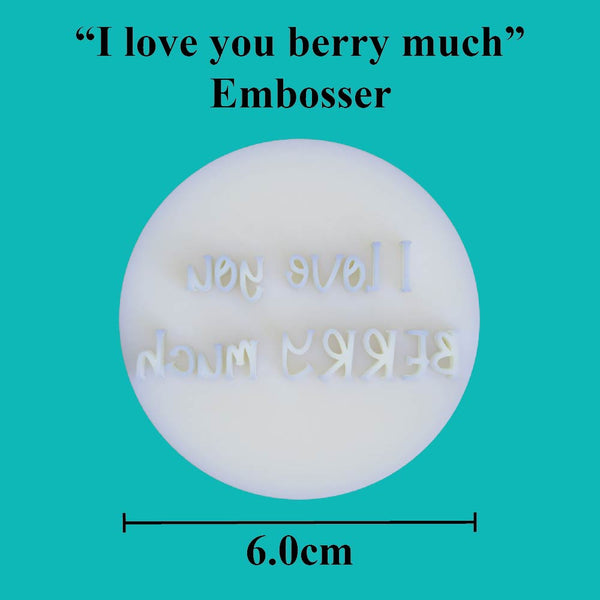 "I love you berry much" embosser - just-little-luxuries