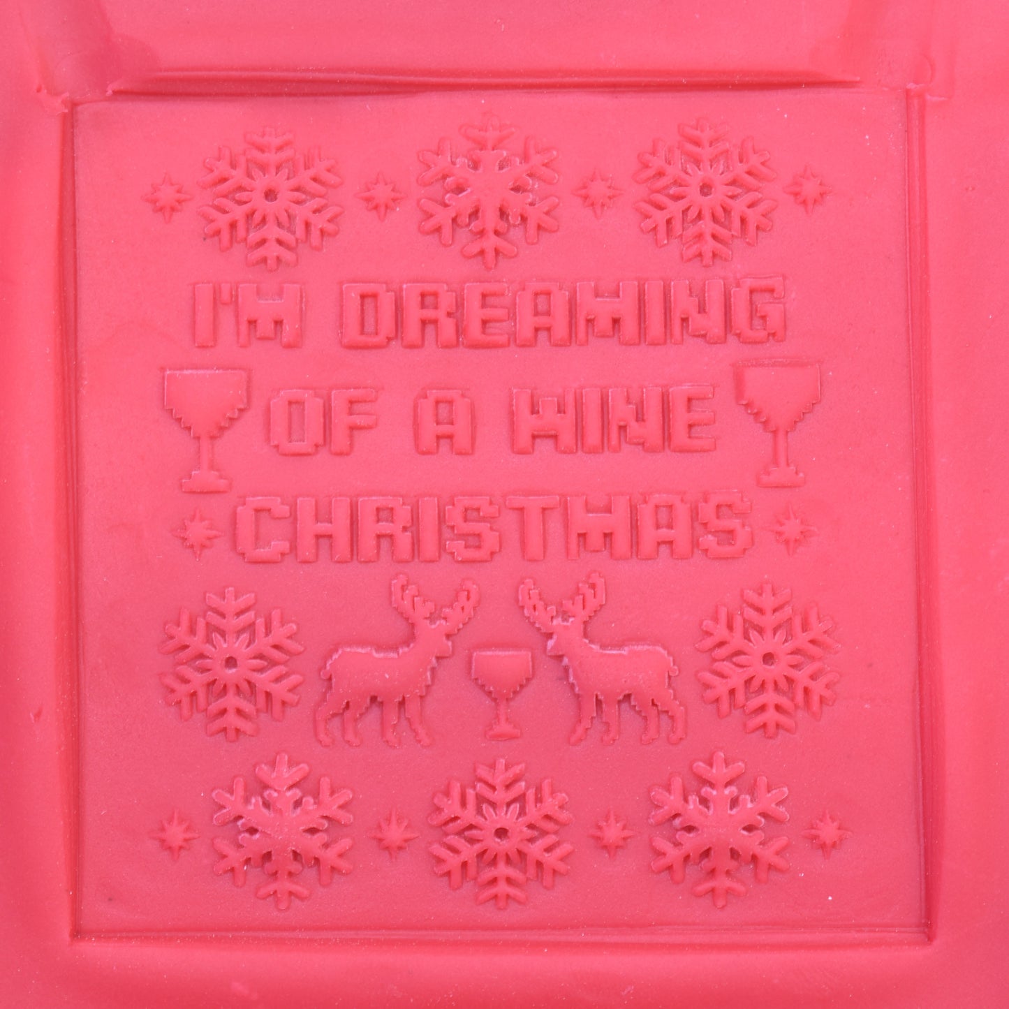 Ugly Christmas Cookies - I'm Dreaming of a Wine Christmas Raised Embosser - just-little-luxuries