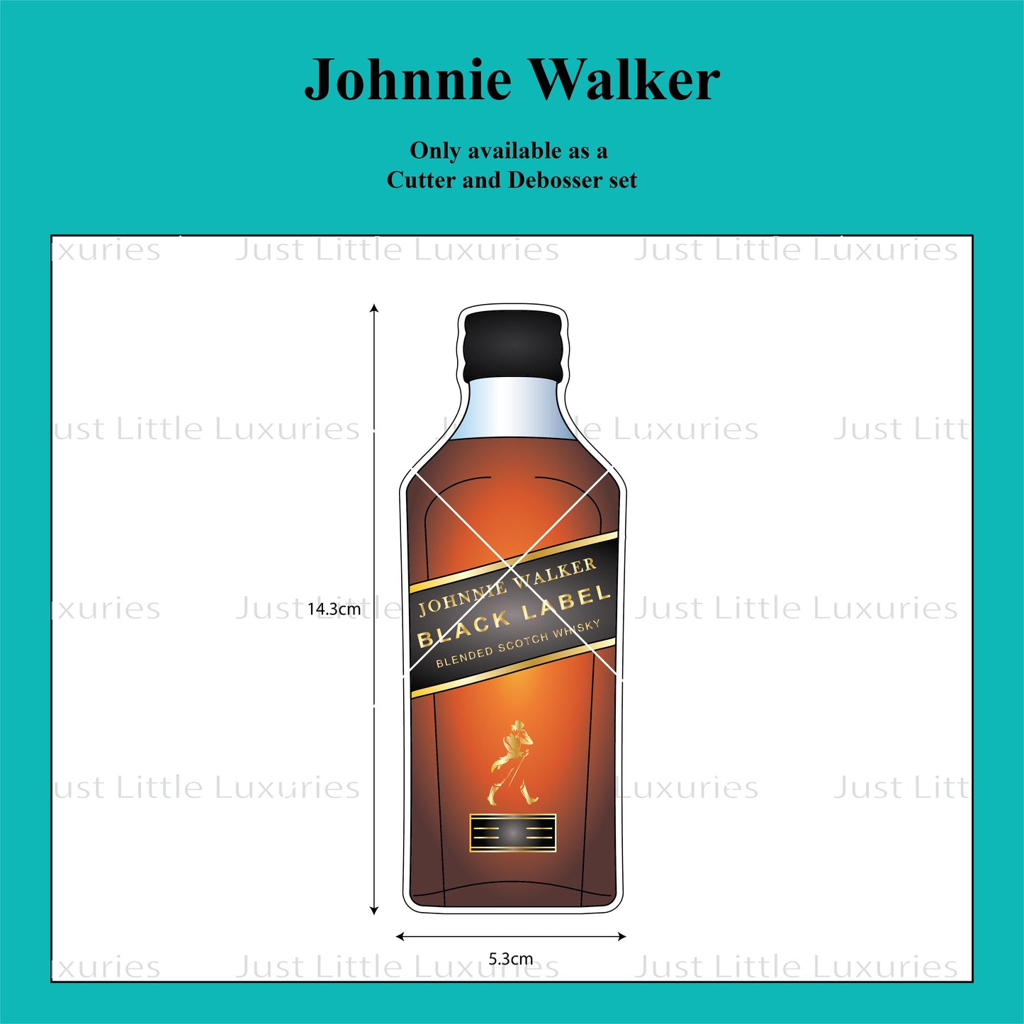 Johnnie Walker Bottle Cookie Cutter