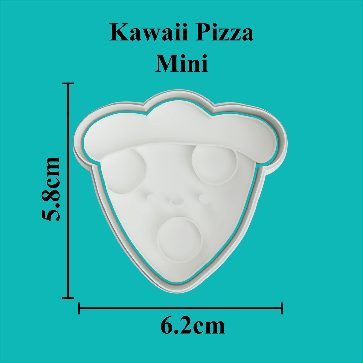 Kawaii Pizza Cookie Cutter and Embosser.