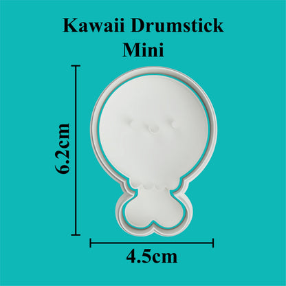 Kawaii Drumstick Cookie Cutter and Embosser.