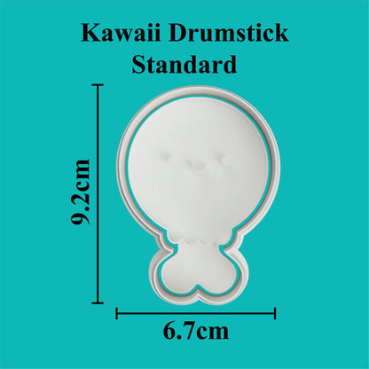 Kawaii Drumstick Cookie Cutter and Embosser.