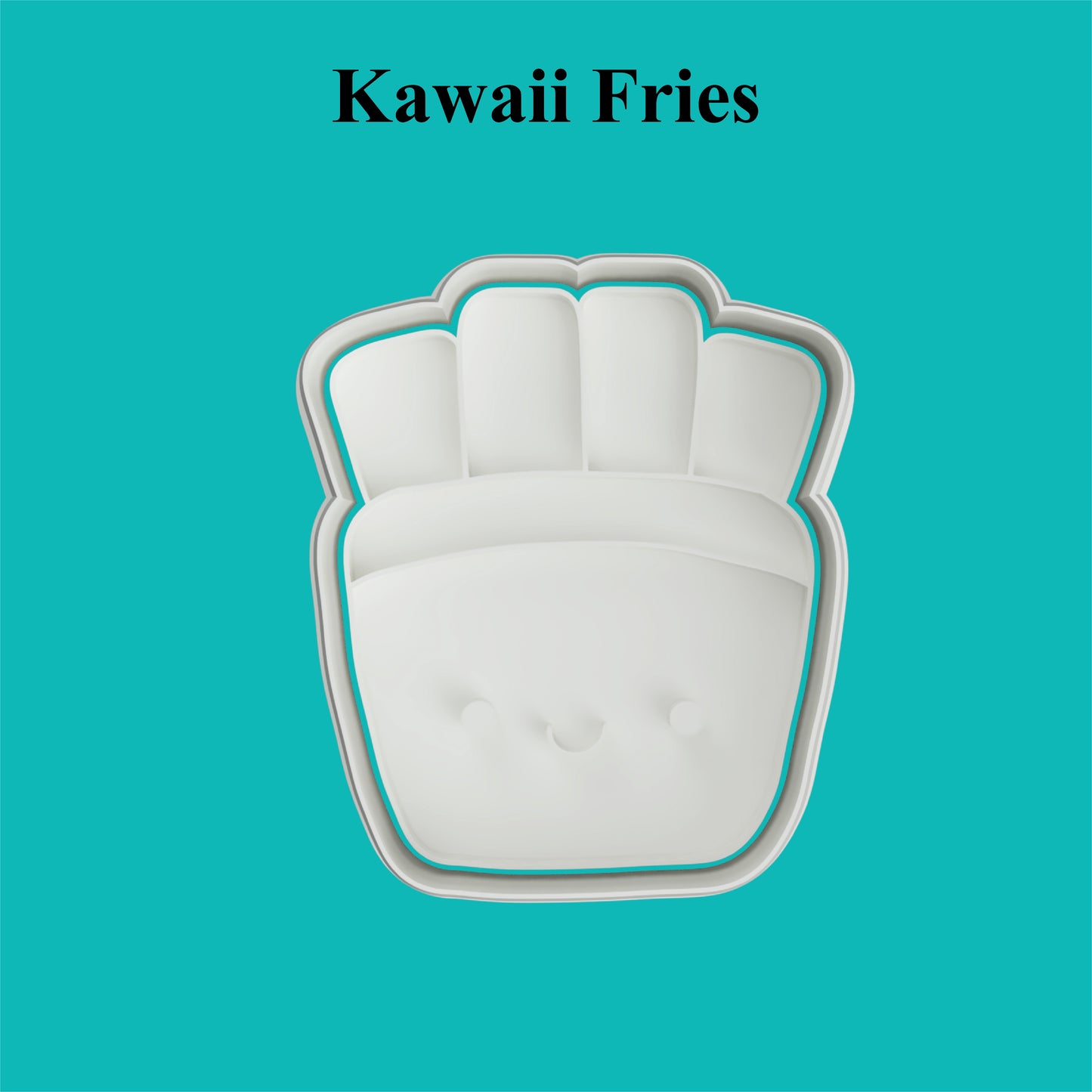 Kawaii Fries Cookie Cutter and Embosser.