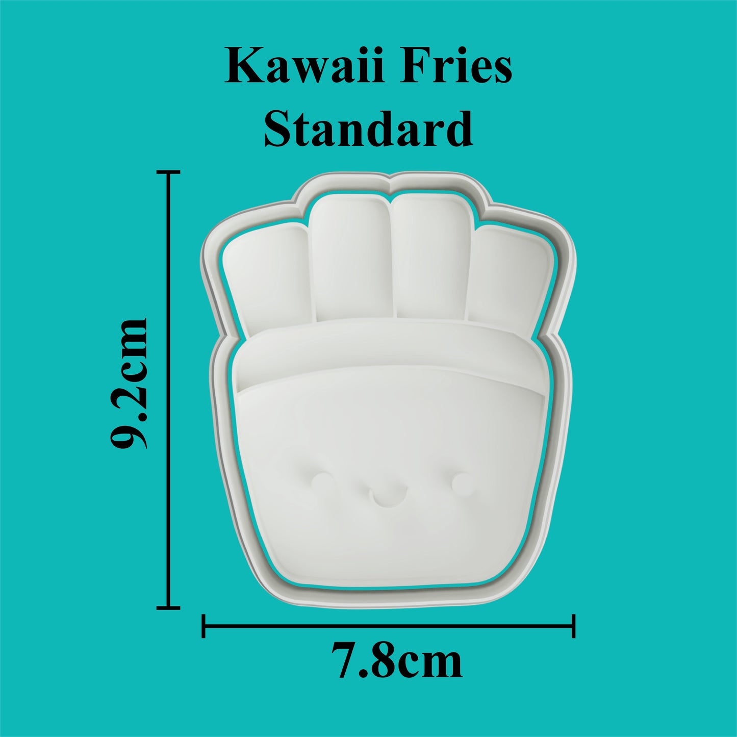 Kawaii Fries Cookie Cutter and Embosser.