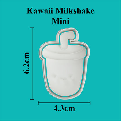 Kawaii Milkshake Cookie Cutter and Embosser.