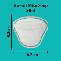 Kawaii Miso Soup Cookie Cutter and Embosser.