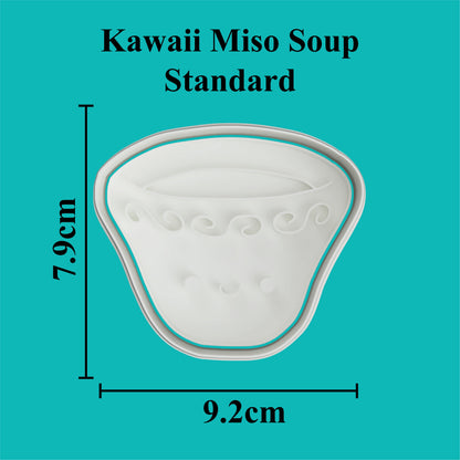 Kawaii Miso Soup Cookie Cutter and Embosser.