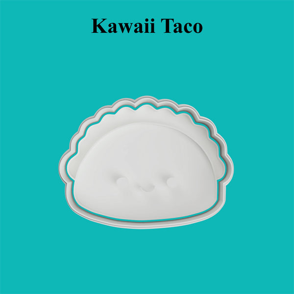Kawaii Taco Cookie Cutter and Embosser.