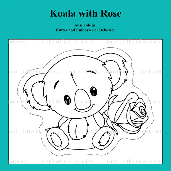 Koala with Rose Cookie Cutter