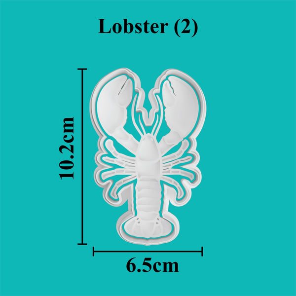 Lobster (2) cookie cutter and stamper.