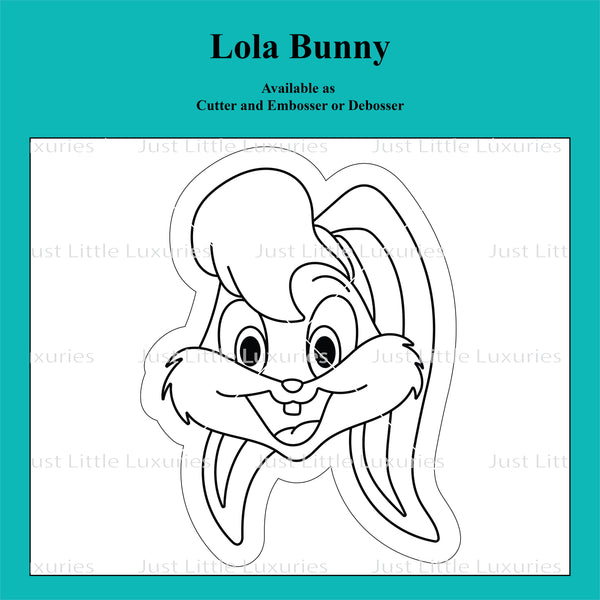 Lady Bunny Face Cookie Cutter