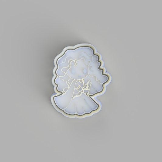 Chibi Merida (Brave) Cookie Cutter - just-little-luxuries