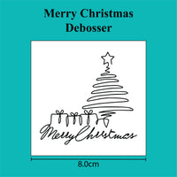 Merry Christmas (Line) - Debosser