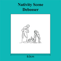 Nativity Scene - Debosser