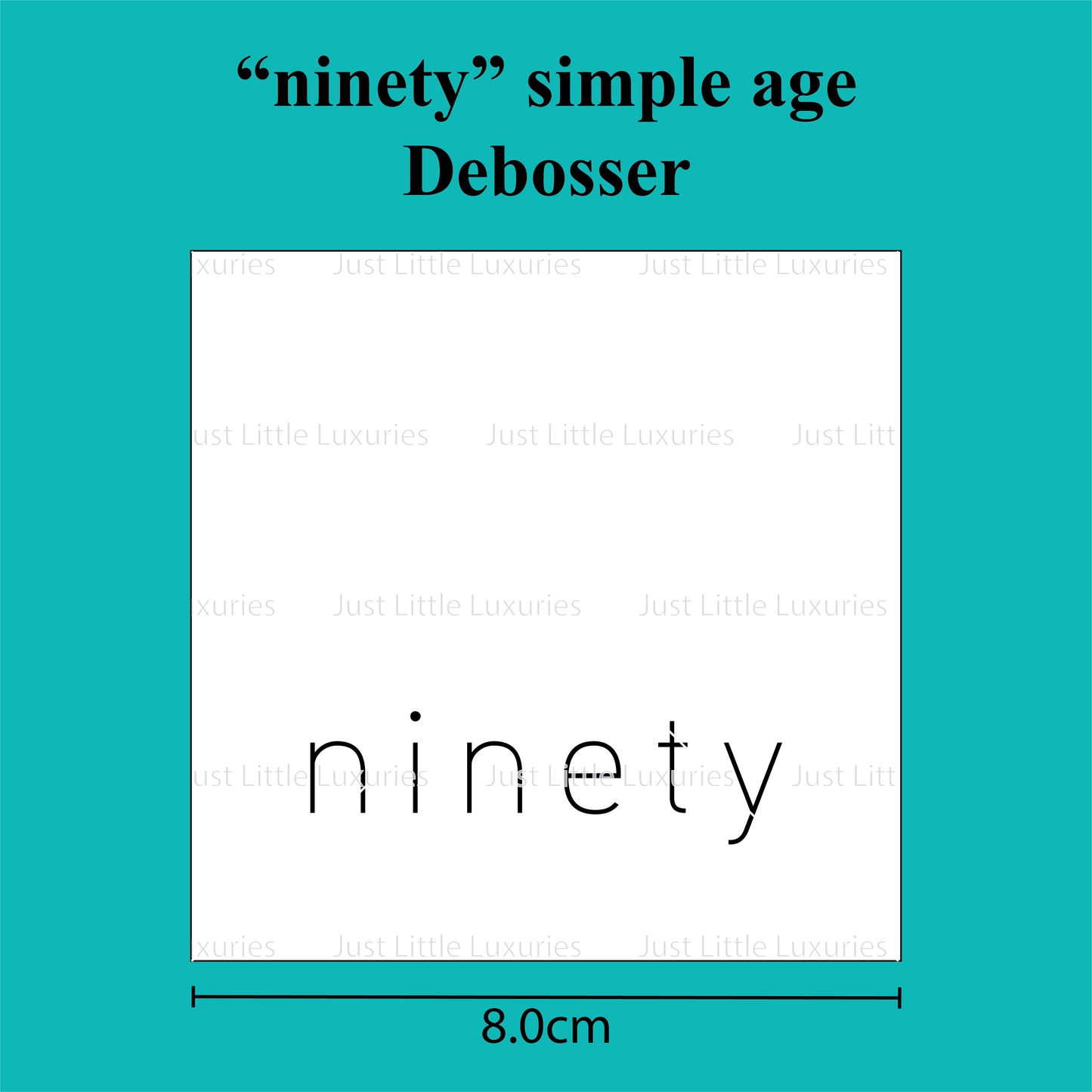 Simple Age Debosser