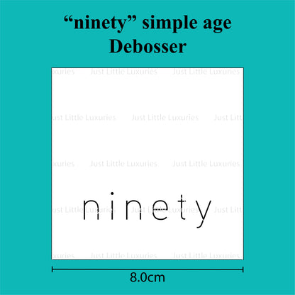 Simple Age Debosser