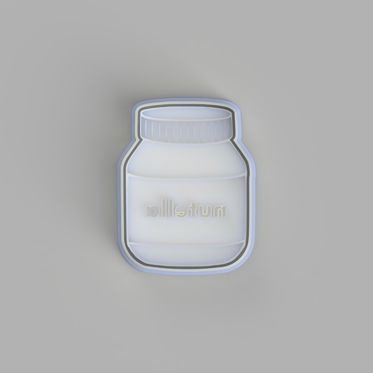 Nutella Jar Cookie Cutter and Embosser - just-little-luxuries