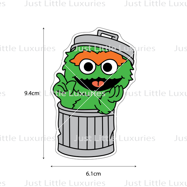 Oscar The Grouch Full Body Cookie Cutter