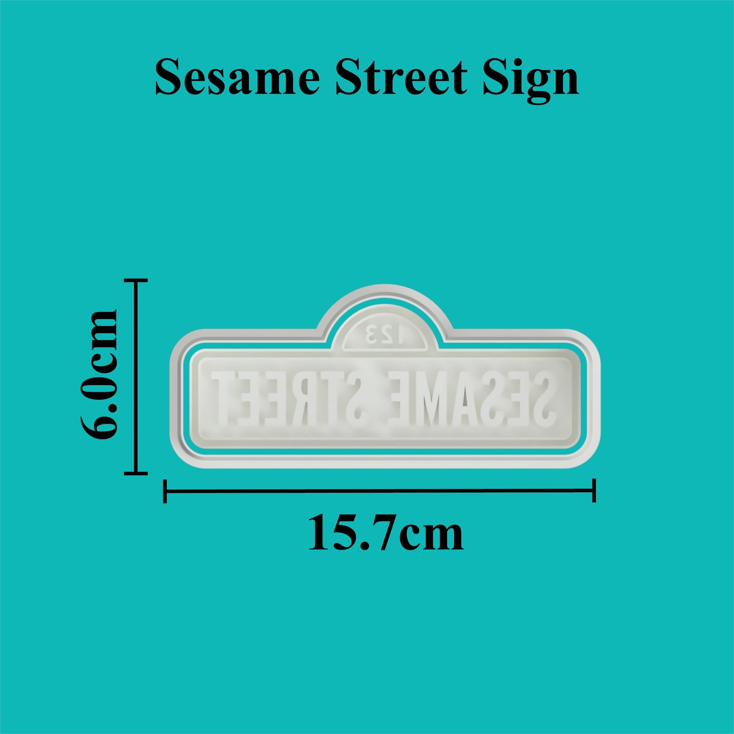 Sesame Street Sign Cookie Cutter