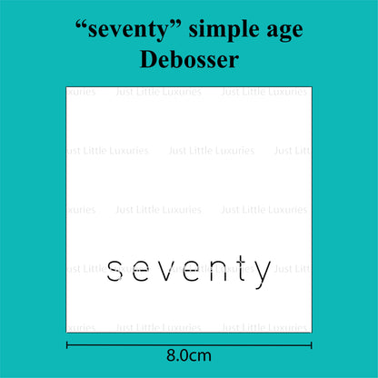 Simple Age Debosser