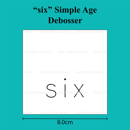 Simple Age Debosser