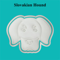 Slovakian Hound Cookie Cutter and Embosser